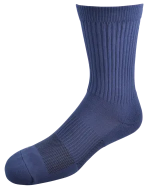 2ndWind Recovery Titanium-Infused Crew Socks | Navy Blue - 2 Pack