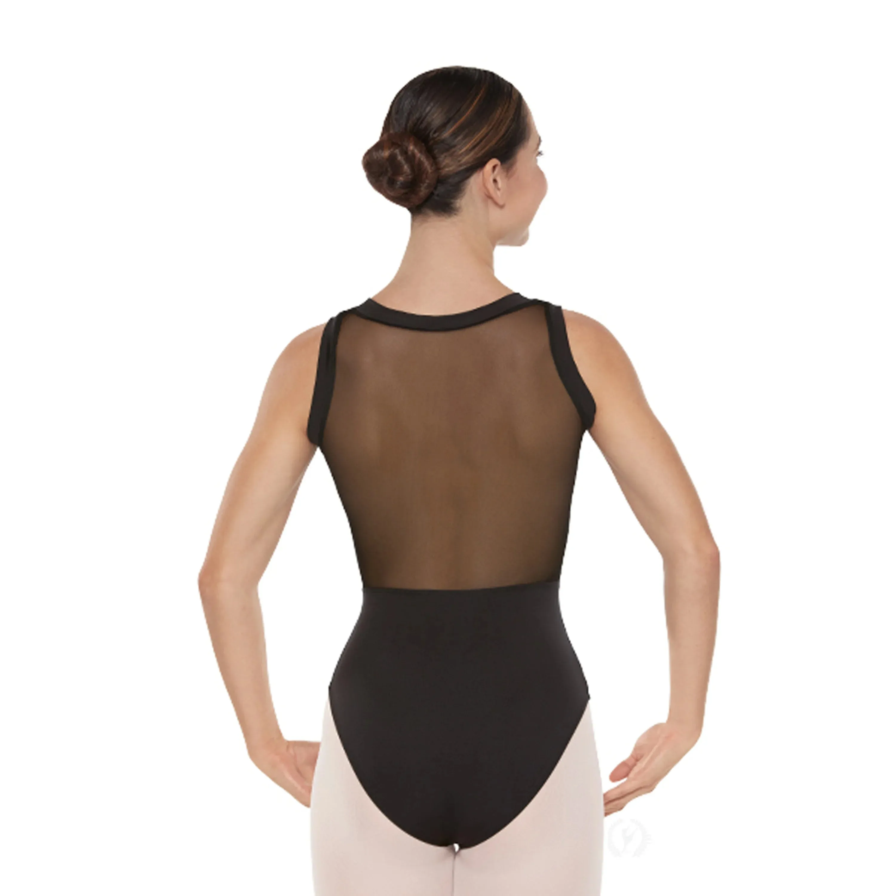 41794C Mesh Wrap Front Tank Leotard