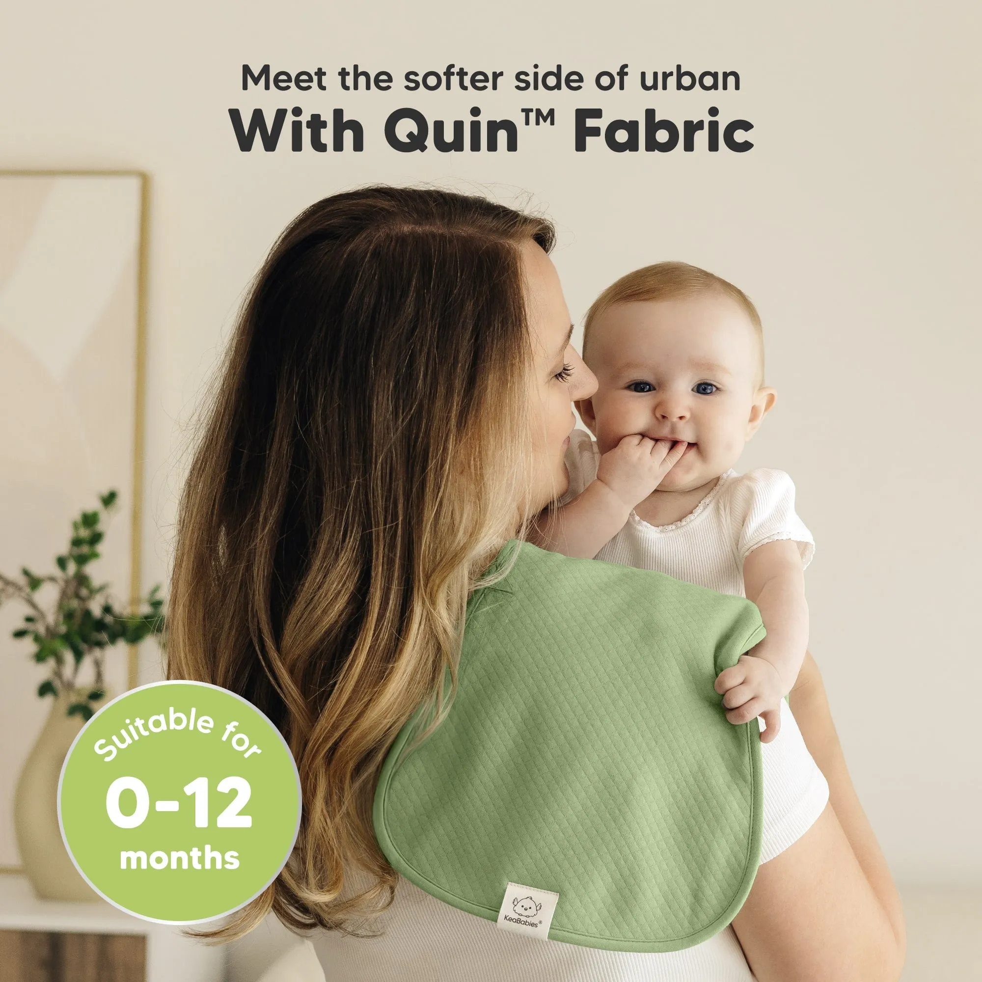 5-Pack Urban Quin Burp Cloths (Dew)