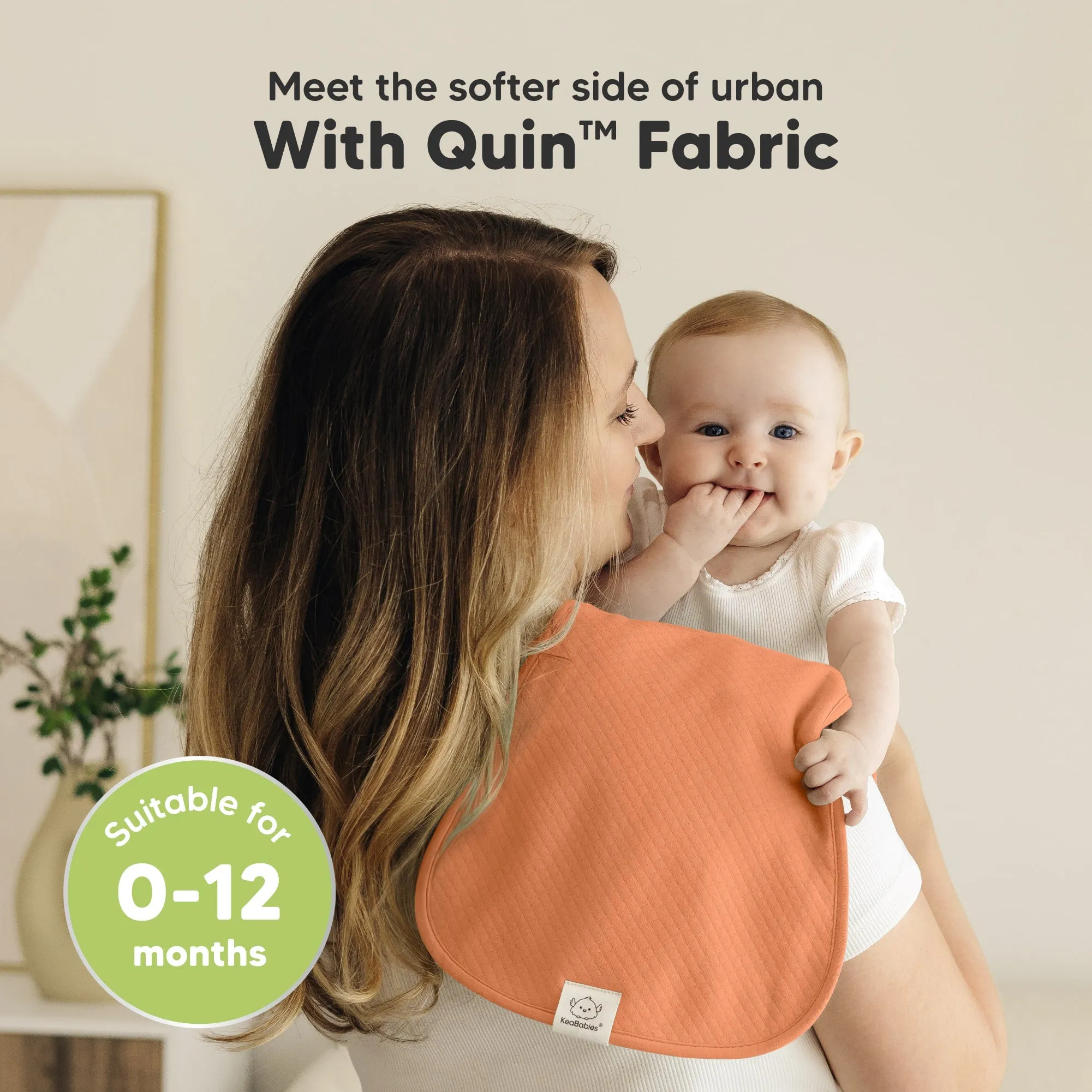 5-Pack Urban Quin Burp Cloths (Phase)