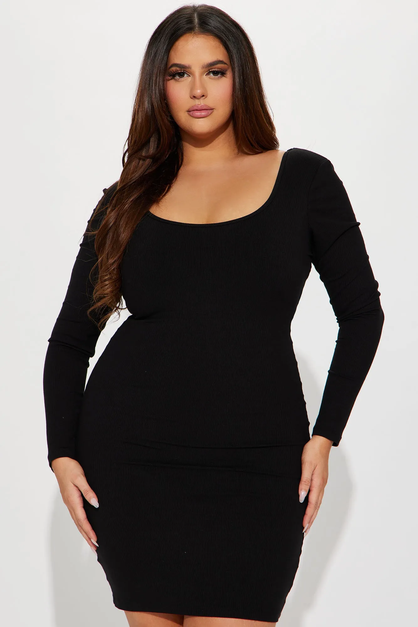 Ariana Shapewear Midi Dress - Black