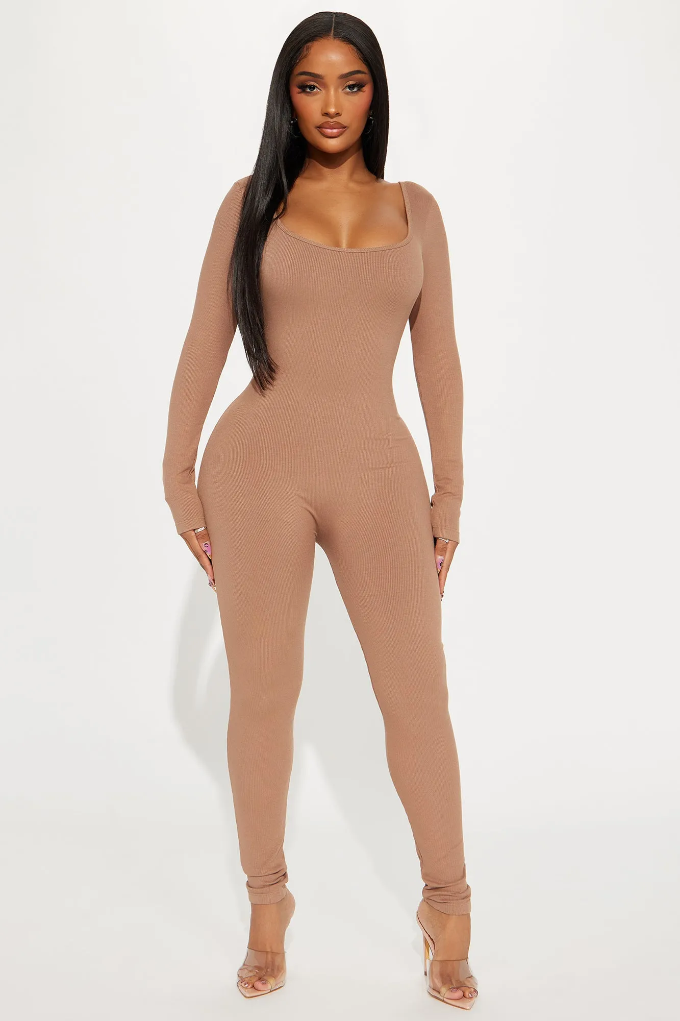 Ava Shapewear Jumpsuit - Mocha