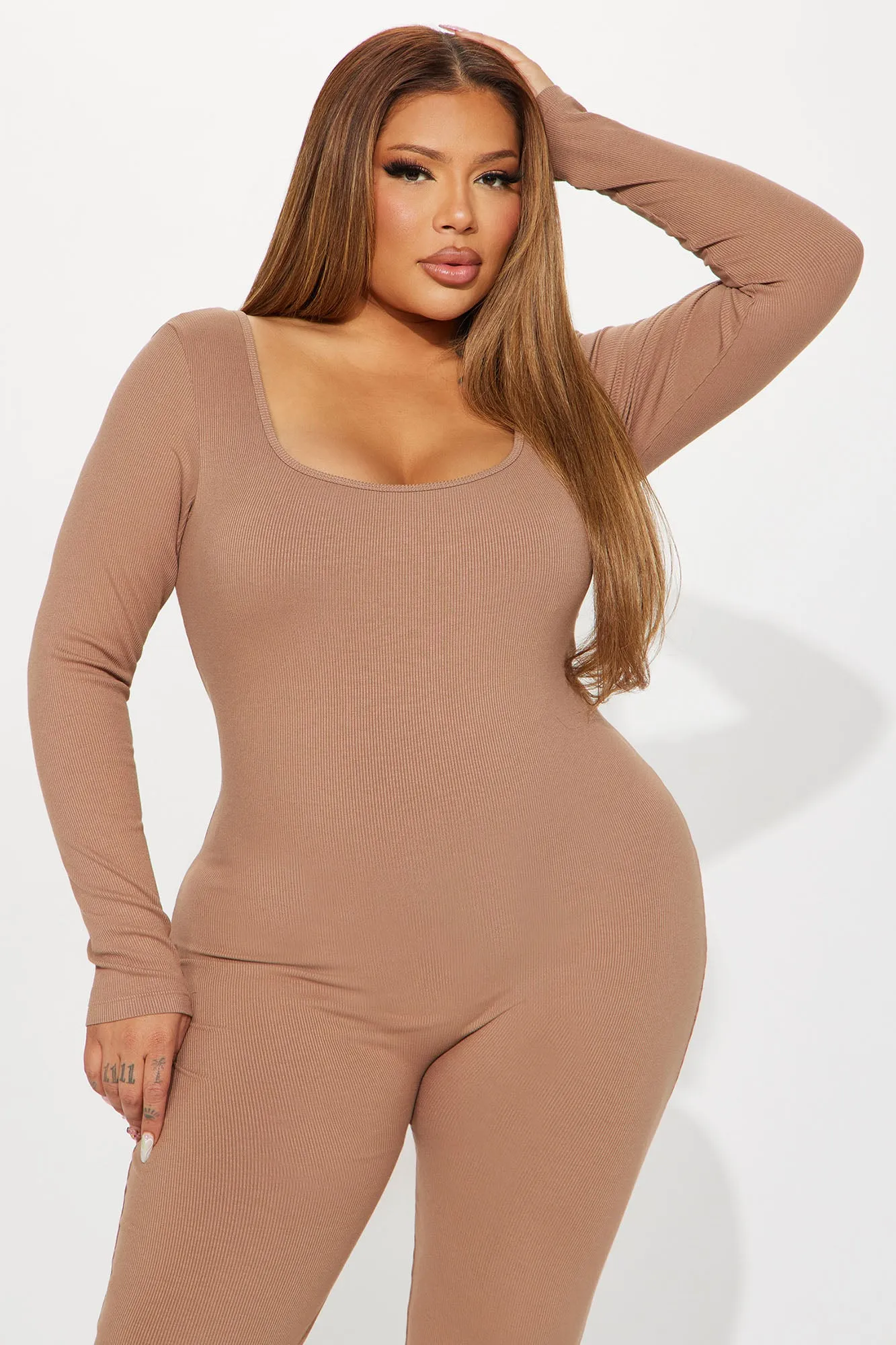 Ava Shapewear Jumpsuit - Mocha