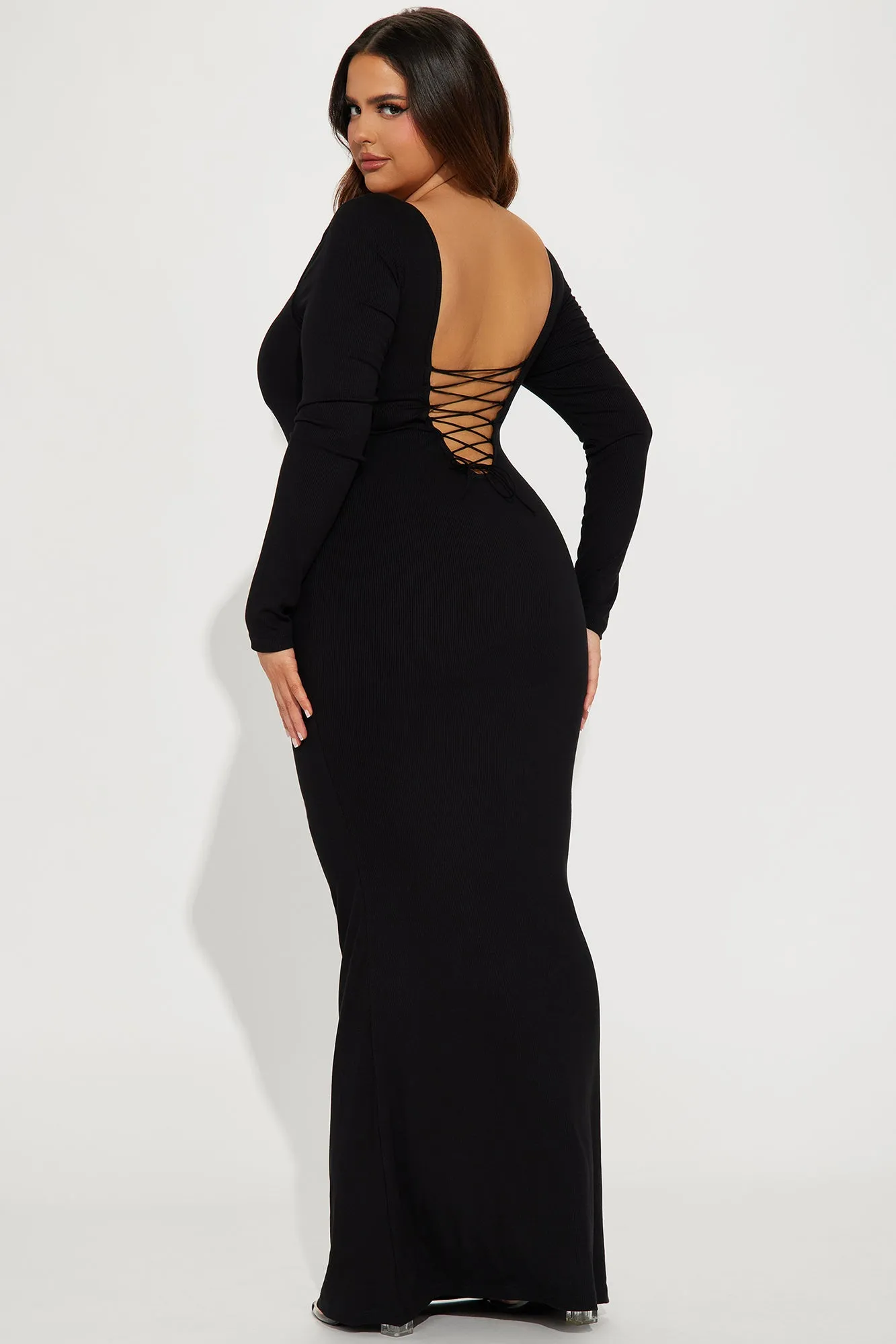 Ava Shapewear Maxi Dress - Black