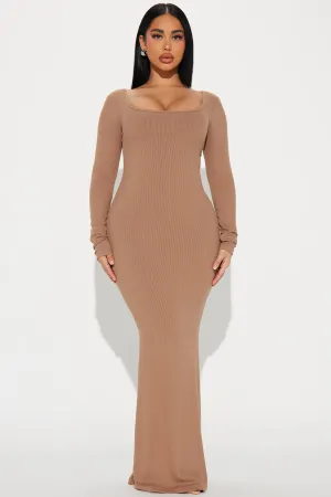 Ava Shapewear Maxi Dress - Taupe