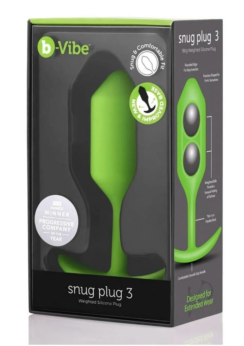 B-vibe Snug Plug 3 Lime