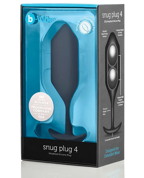 b-Vibe Weighted Snug Plug 4 - 257g - Black