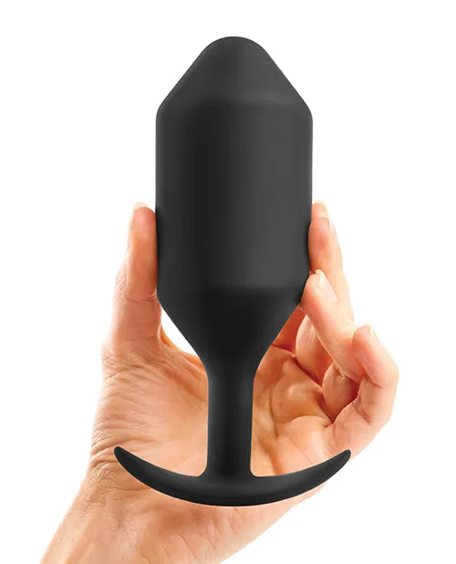 b-Vibe Weighted Snug Plug 7 - 600g - Black