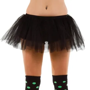 Black 3 Layer Tutu Ballet Skirt Clubbing Fancy Dress