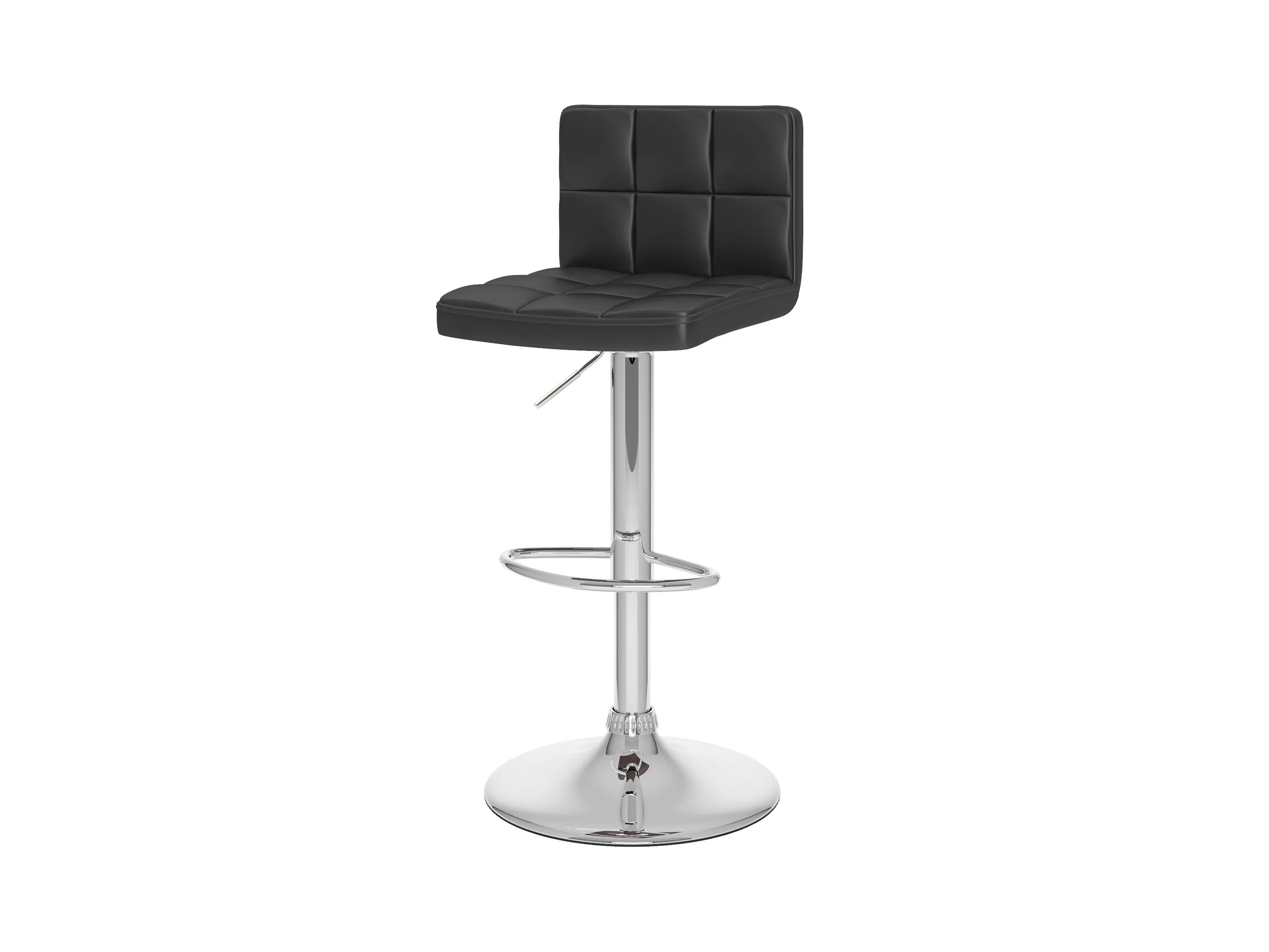 Black Swivel Bar Stools, Set of 2