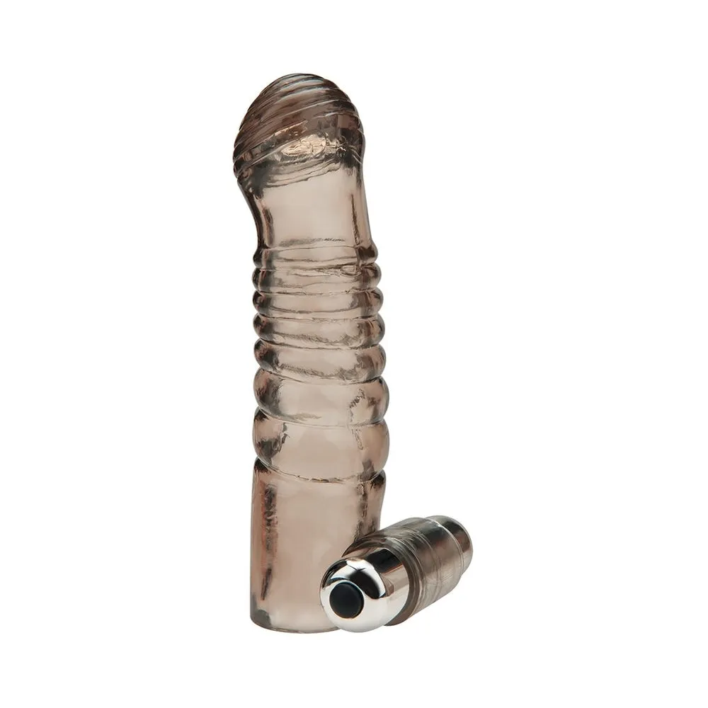 Blue Line 5.25 in. Vibrating Penis Enhancing Sleeve Extension