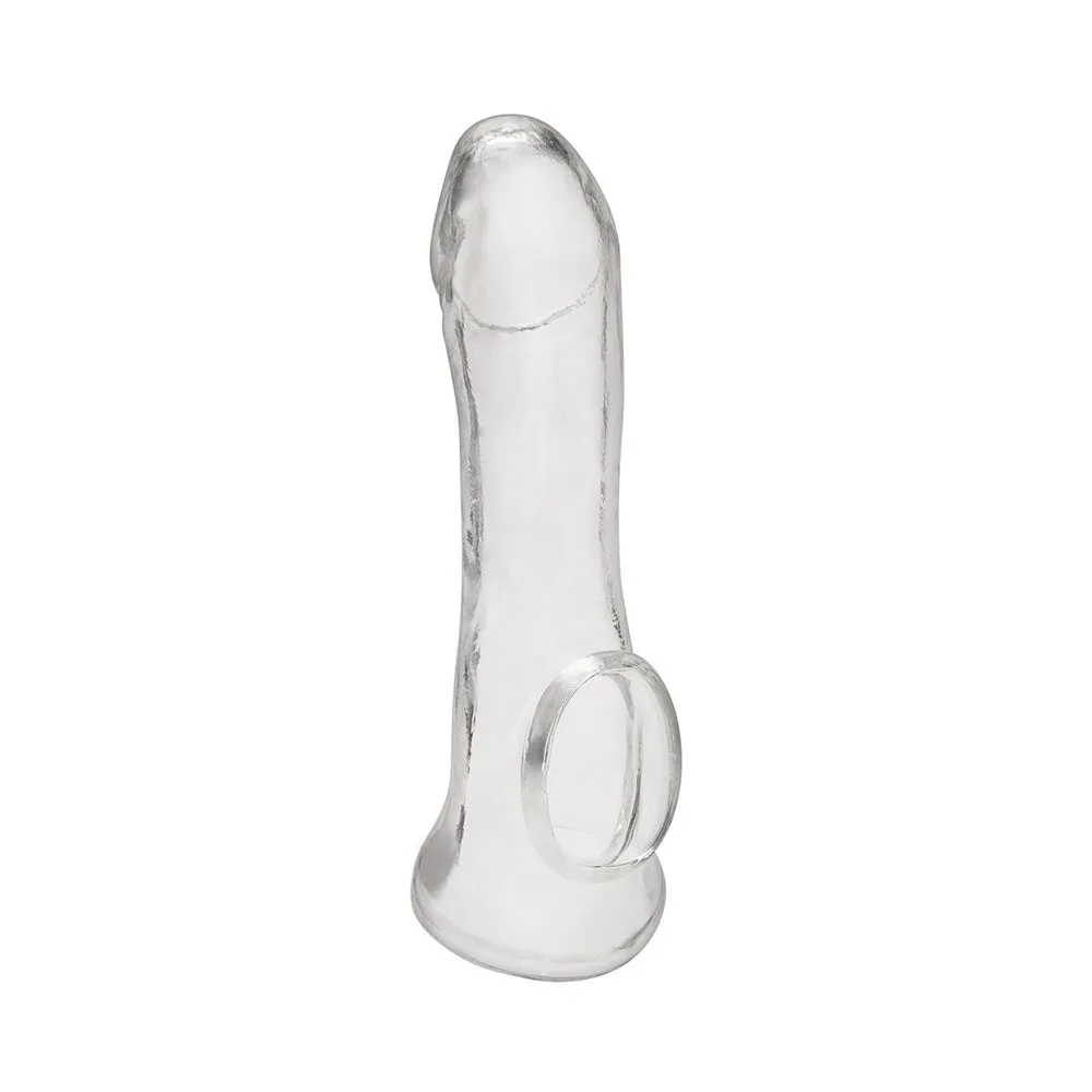 Blue Line 6.25 in. Transparent Penis Enhancing Sleeve Extension