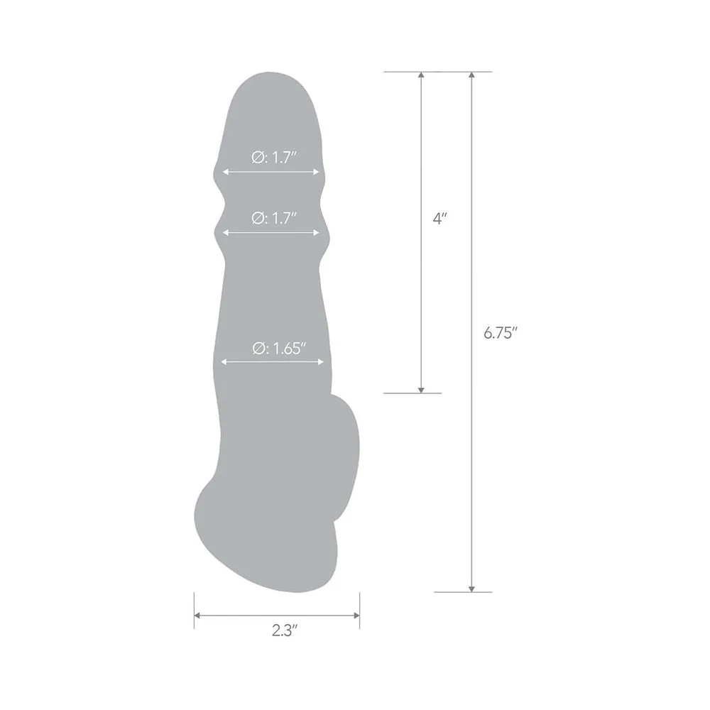 Blue Line 6.75 in. Girthy Penis Enhancing Sleeve Extension