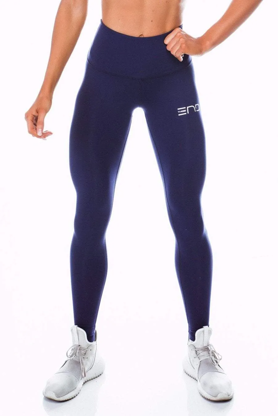 BOSS HIGH WAIST LEGGINGS - NAVY