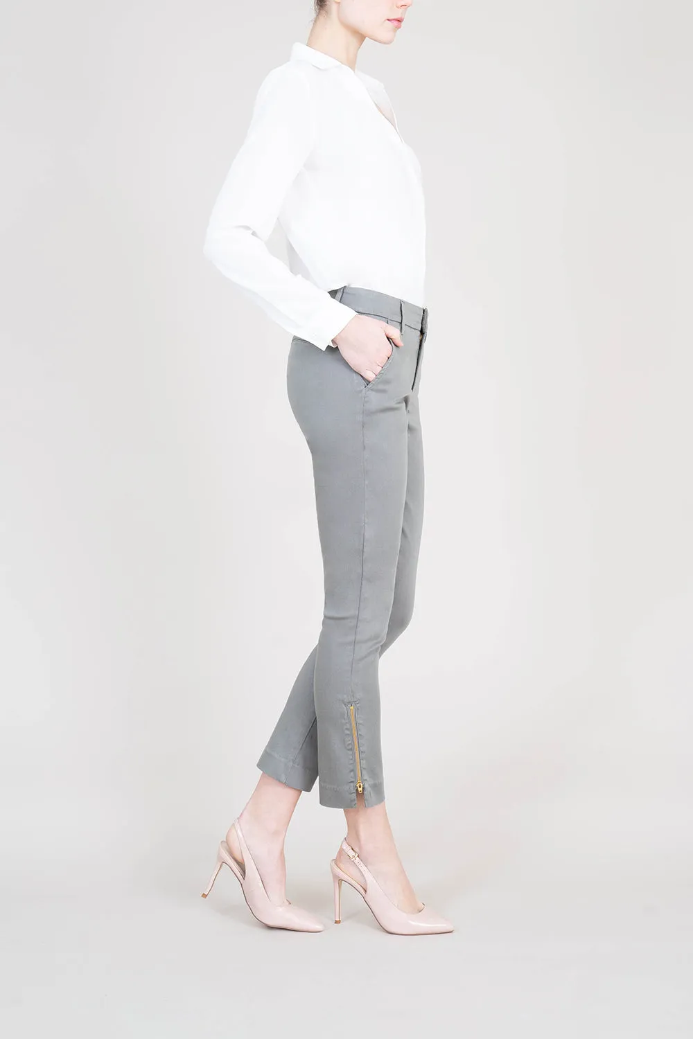 Brittany Zipper Hem Trouser