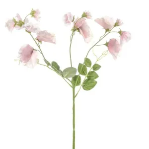 CB Imports 68cm Artificial Pink Dawn Sweetpea Stem