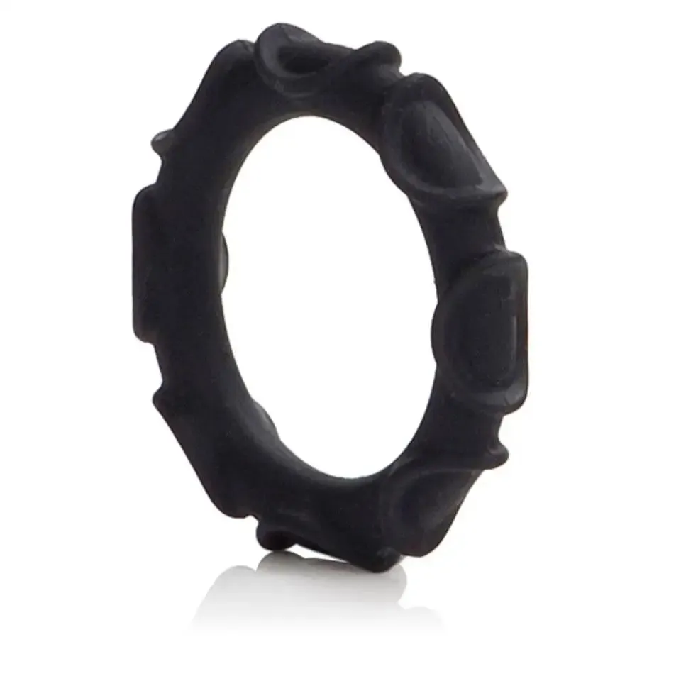 Colt Black Silicone Stretchy Cock Love Ring for Men