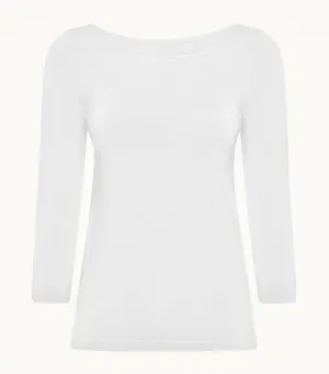 Cordoba Top Long Sleeves White