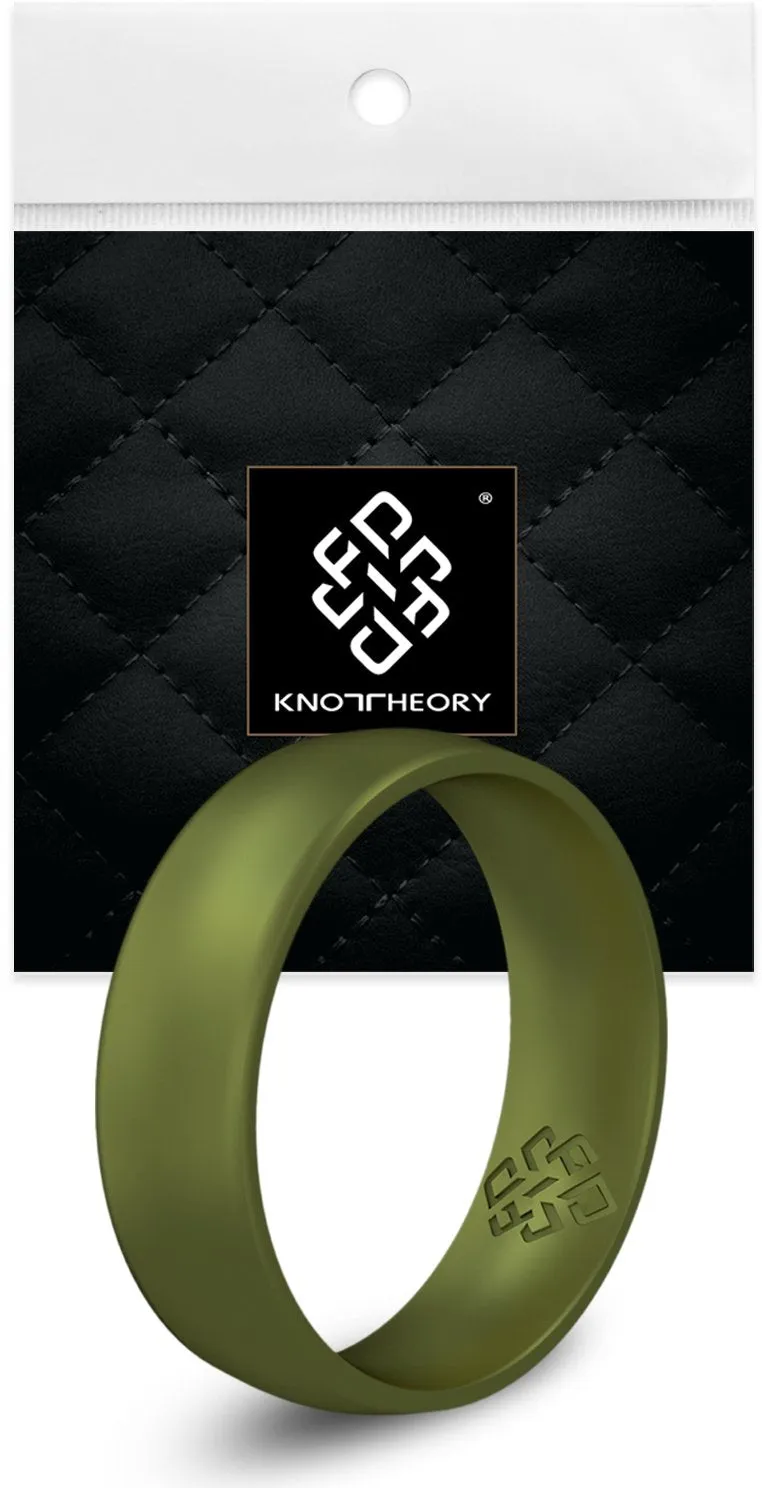 Crocodile Green Breathable Silicone Ring For Men