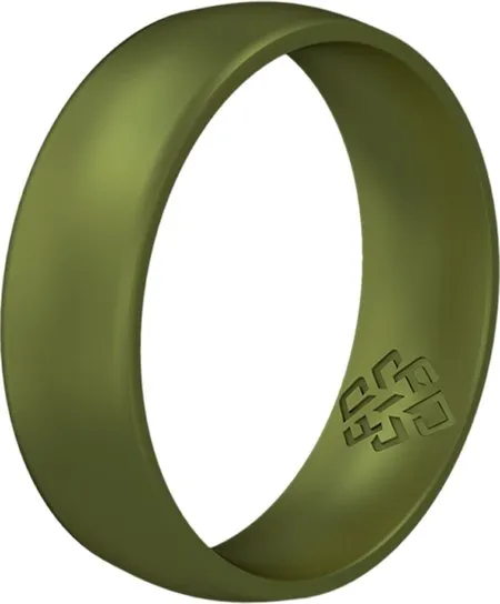 Crocodile Green Breathable Silicone Ring For Men