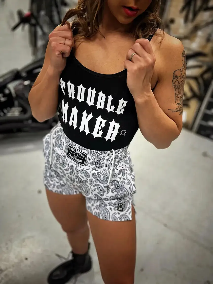 DDD TROUBLE MAKER CLOSED BACK BLACK BODYSUIT