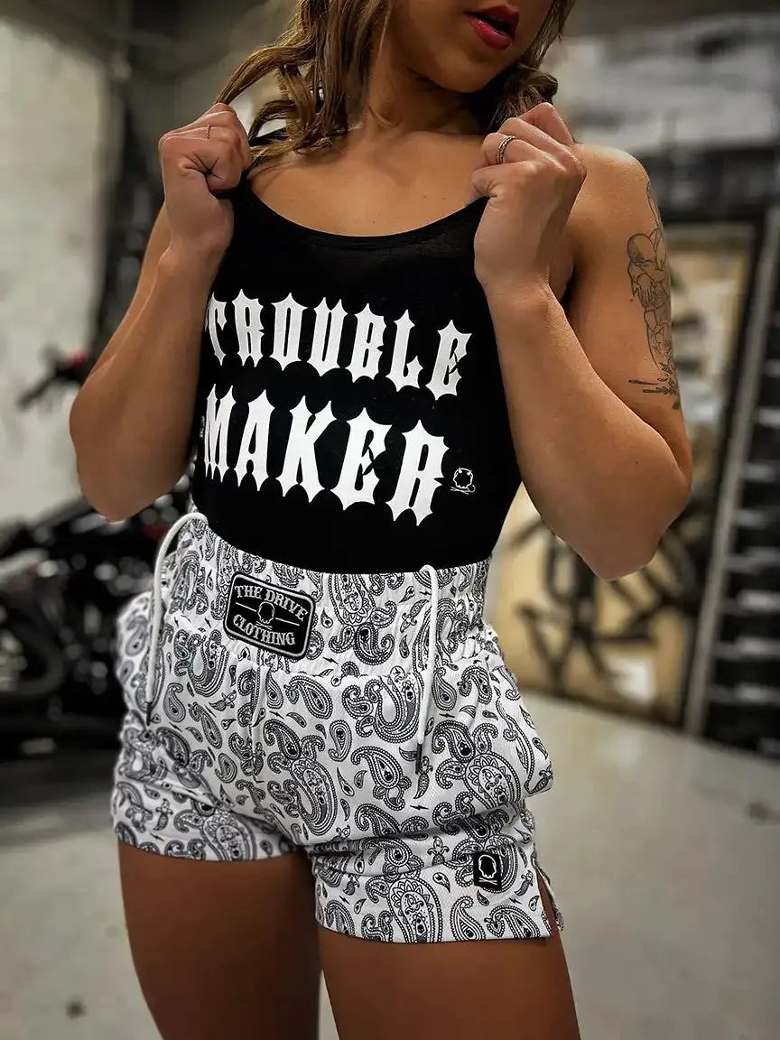 DDD TROUBLE MAKER CLOSED BACK BLACK BODYSUIT