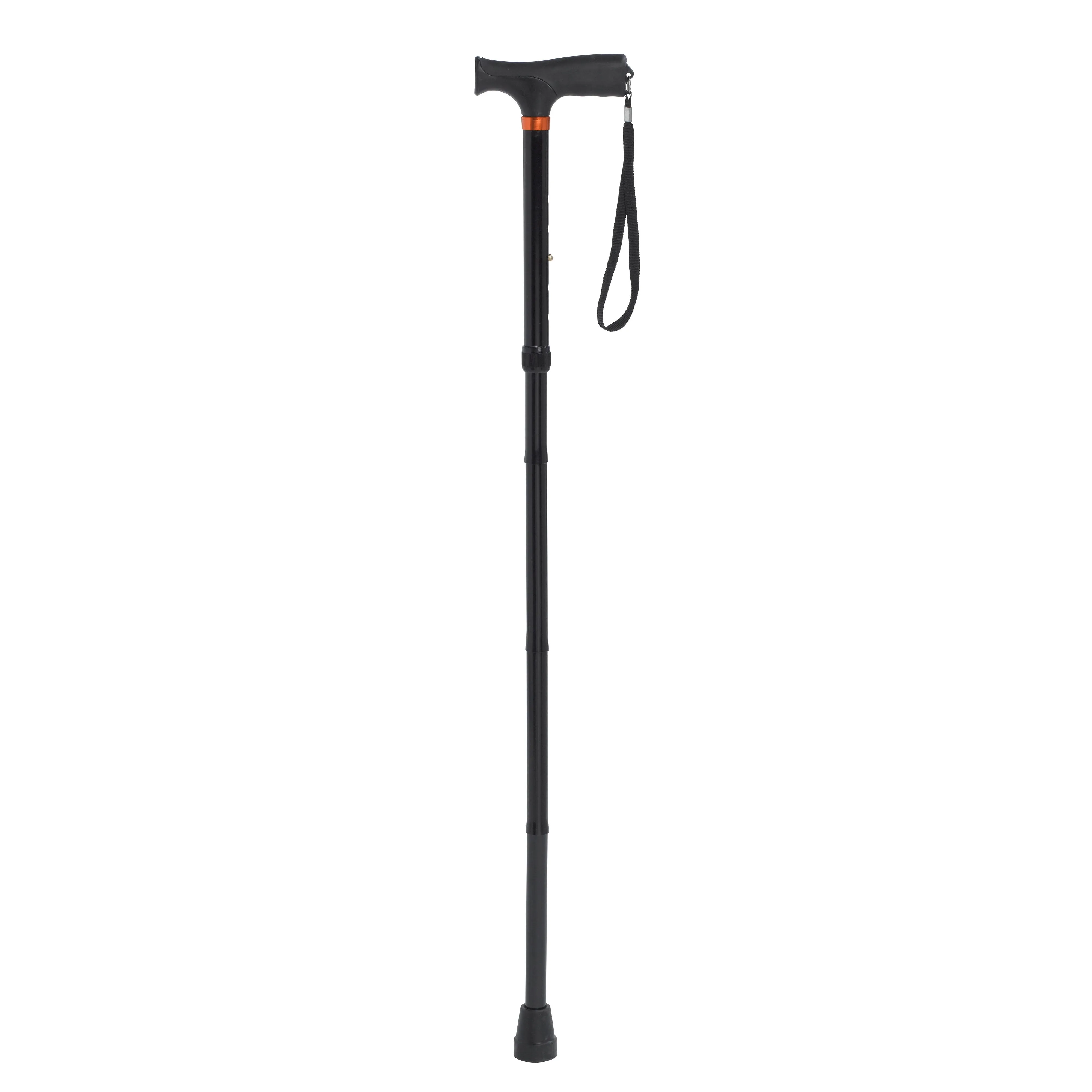 Drive Medical rtl10304-sh Soft Handle Folding Cane, Black