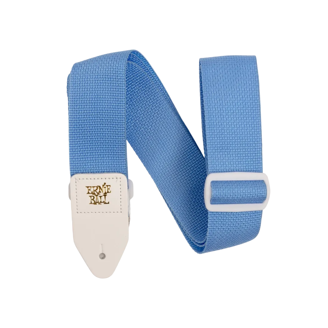 Ernie Ball 5348EB Polypro Guitar Strap (Soft Blue & White) - 2"