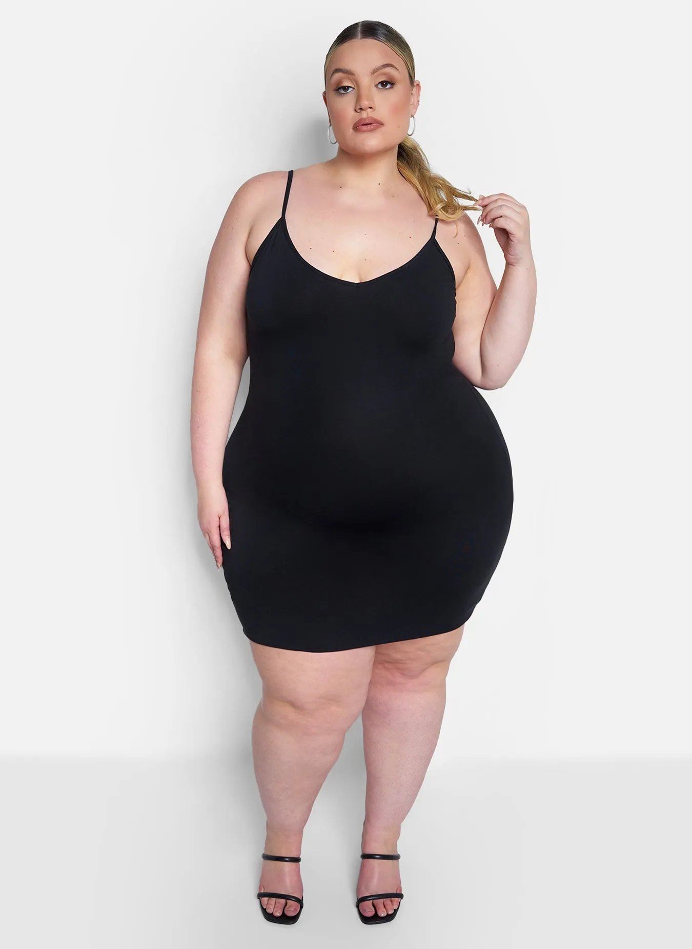 Essential Strappy Bodycon Mini Dress - Black