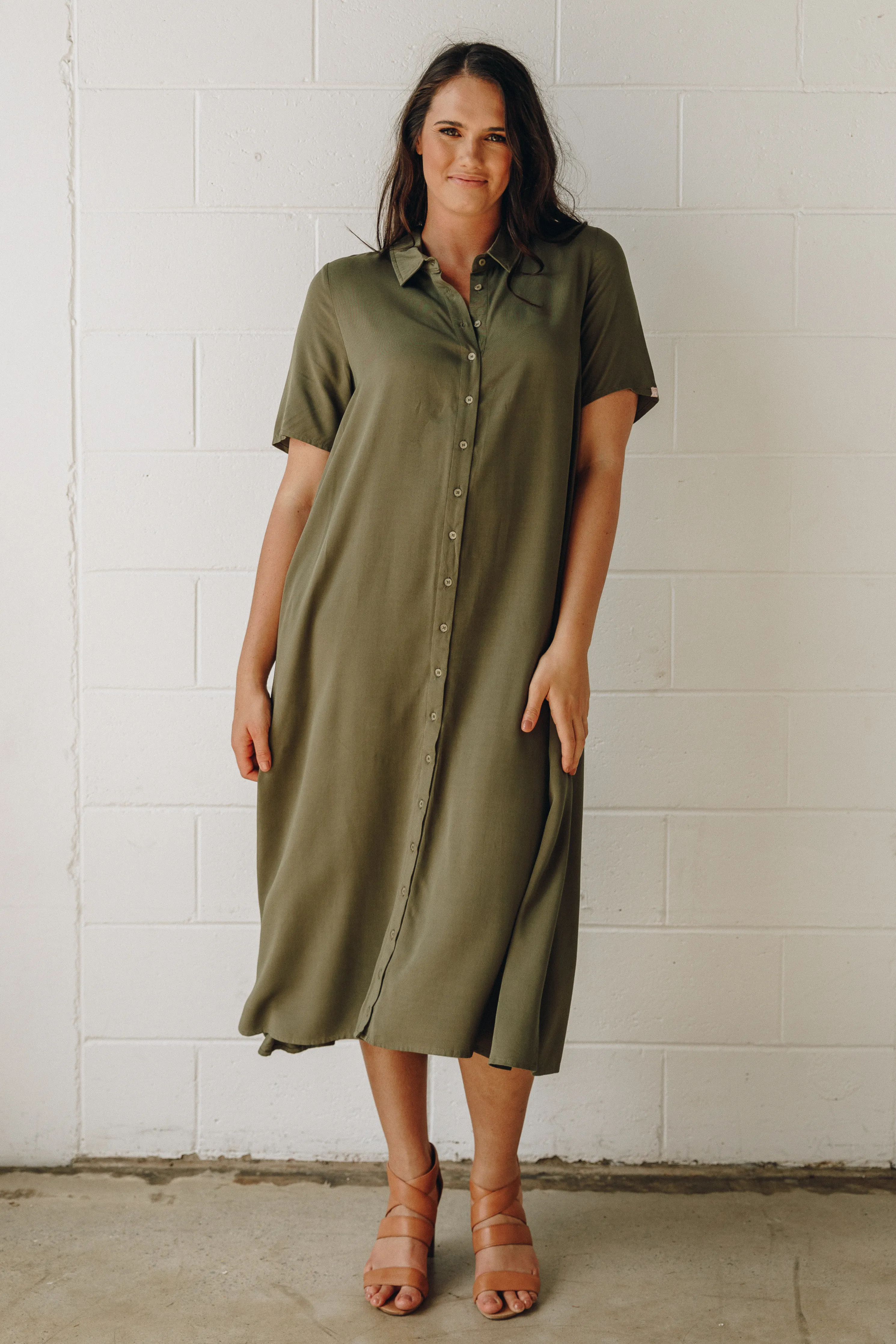 Everyday Maxi Dress | Khaki | FINAL SALE