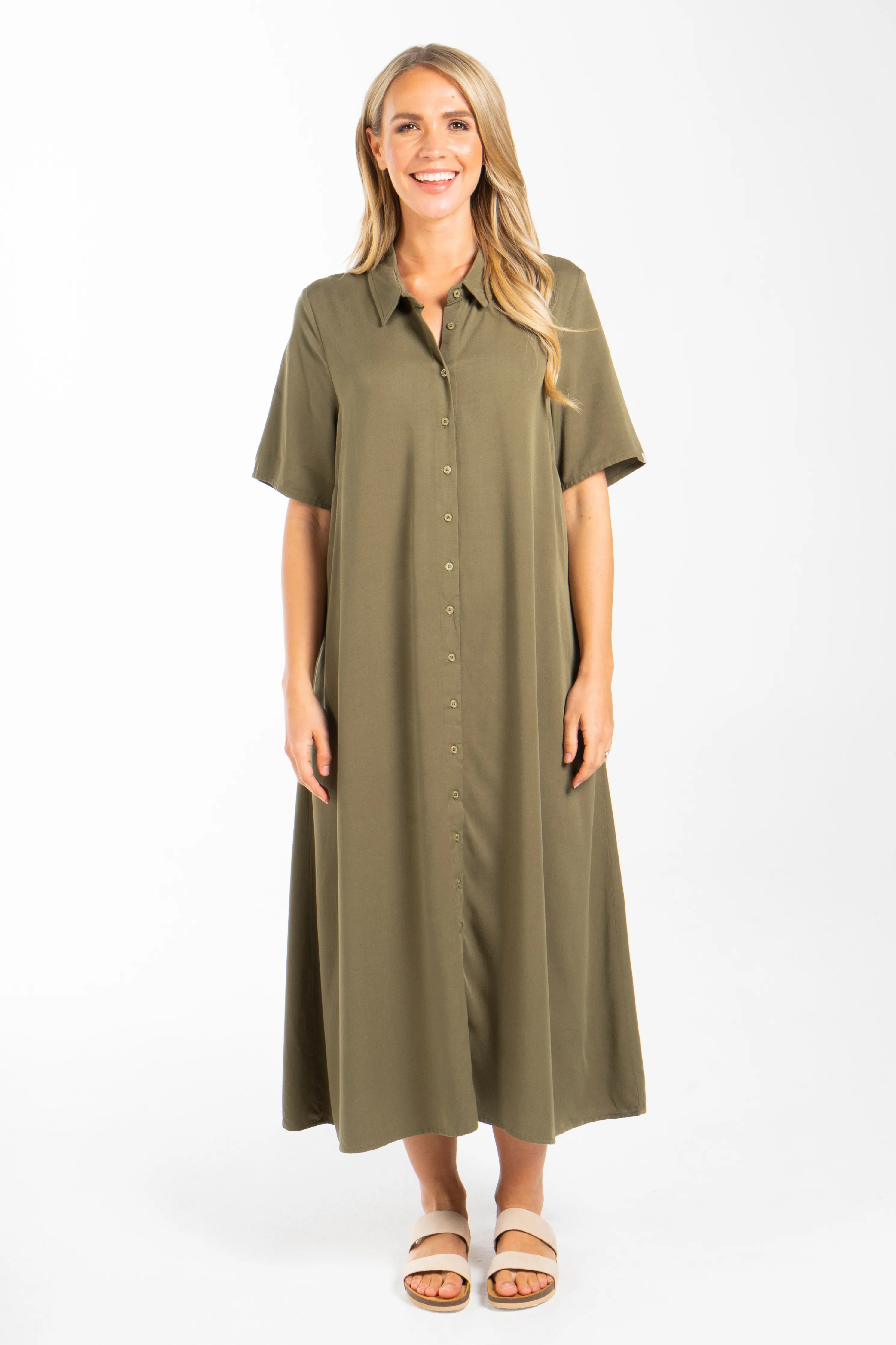 Everyday Maxi Dress | Khaki | FINAL SALE