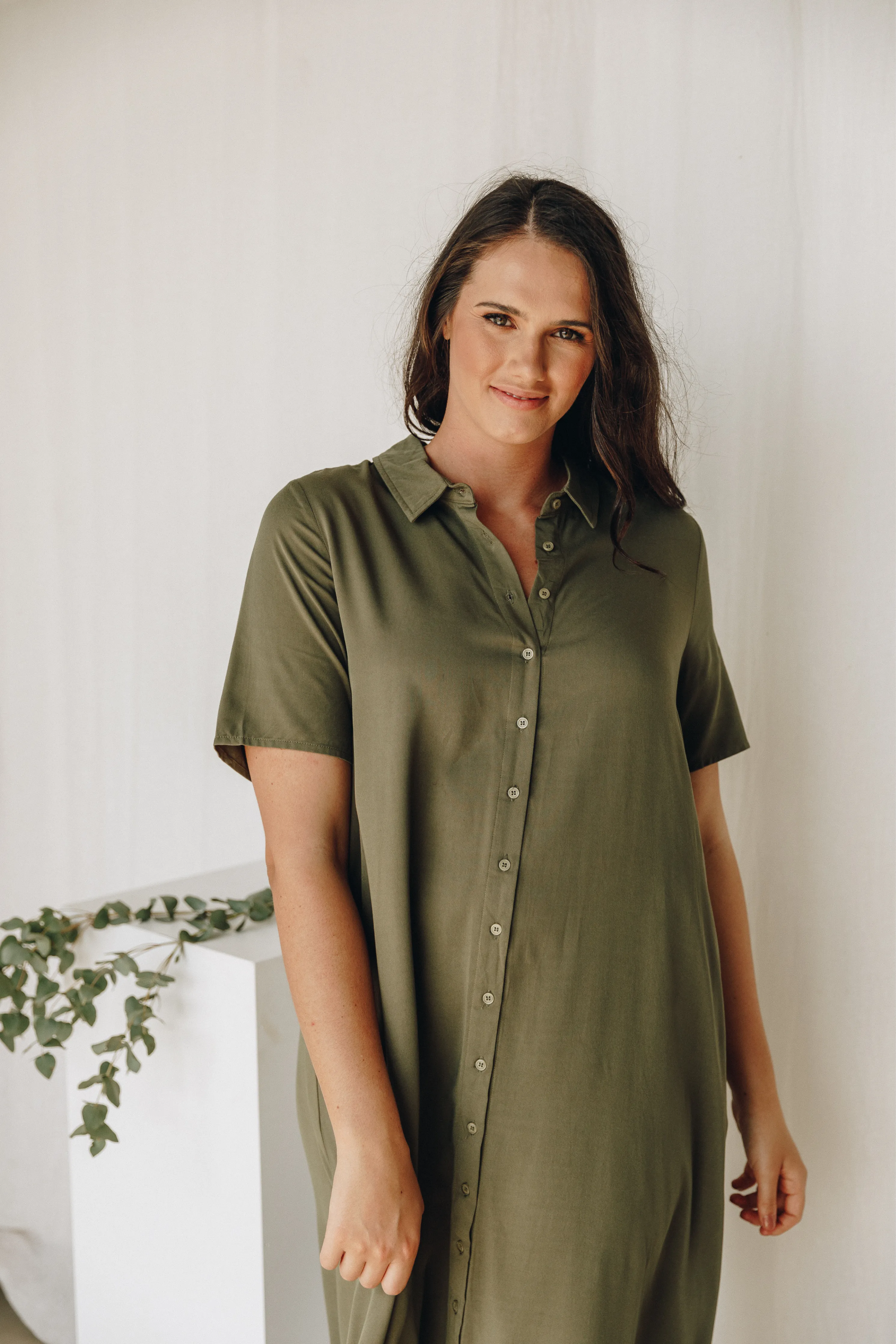 Everyday Maxi Dress | Khaki | FINAL SALE