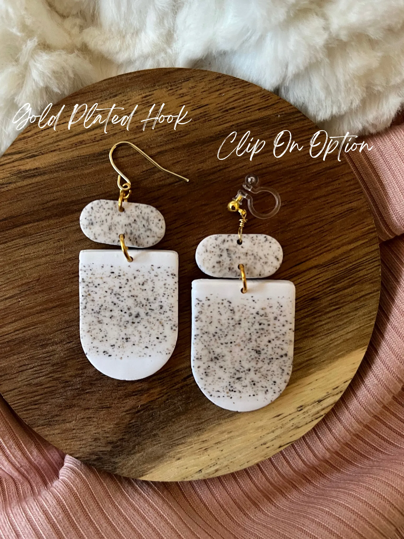 Figure Eight Sandstone Earrings