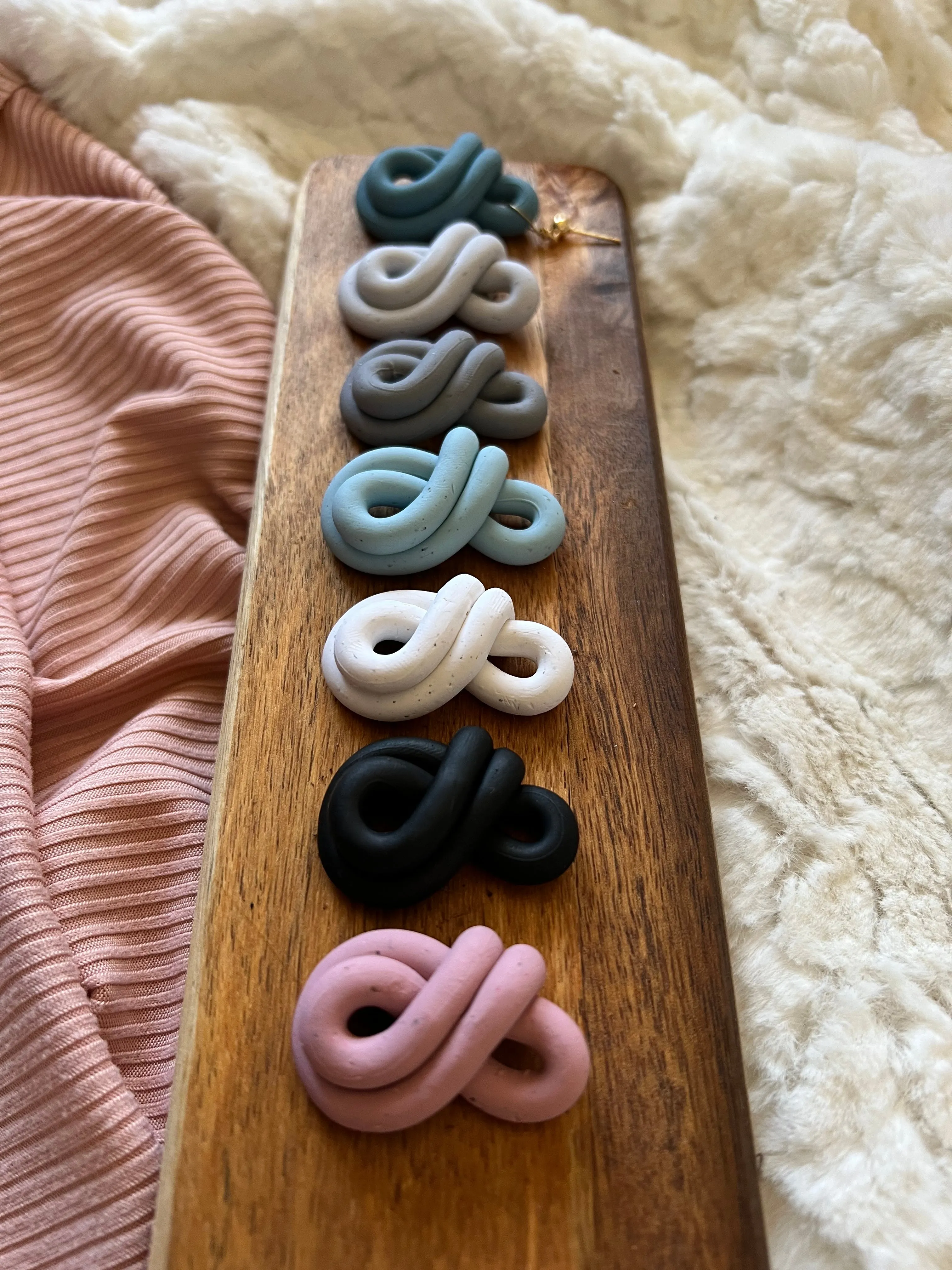 Figure Eight Sandstone Earrings