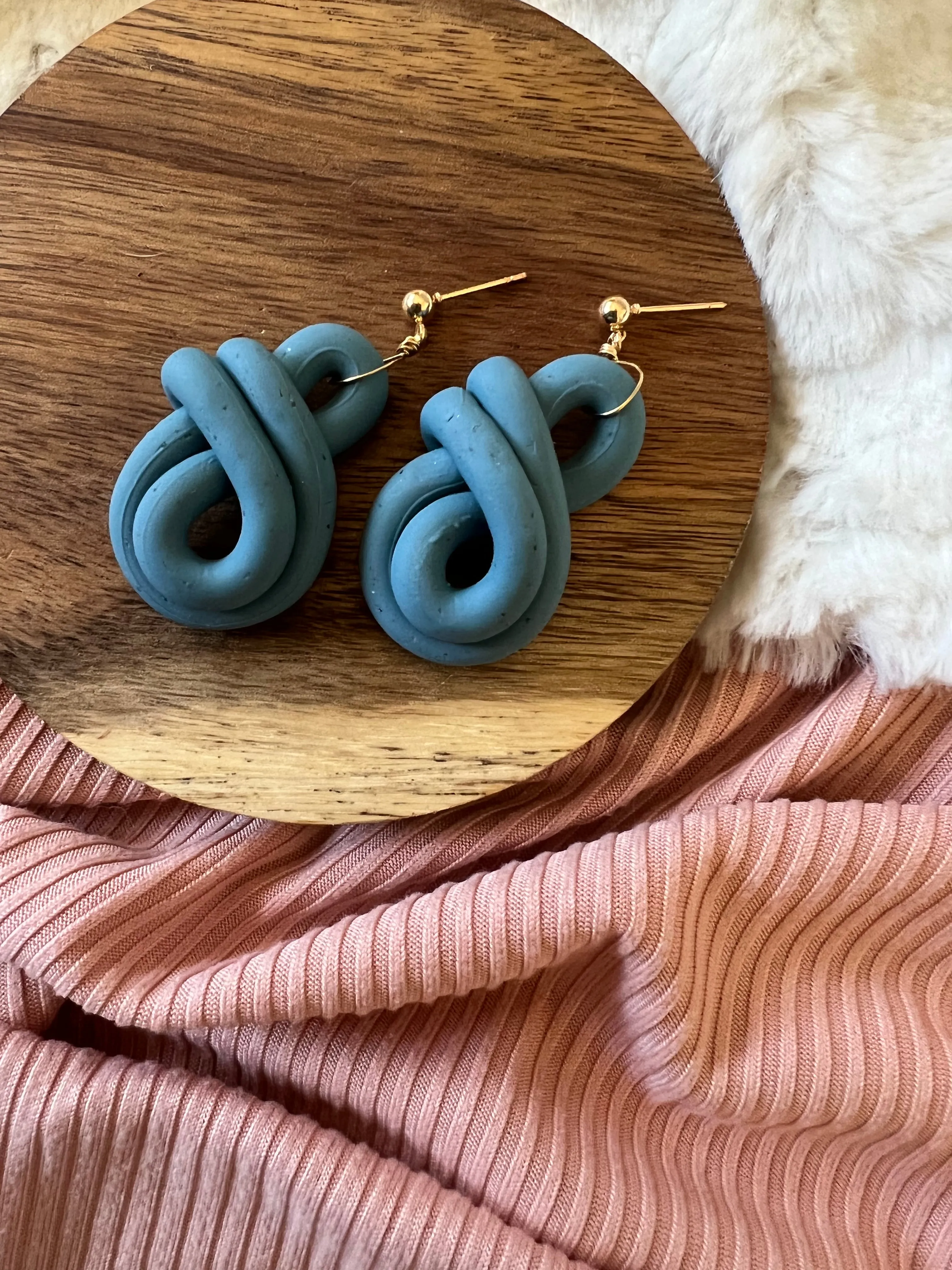 Figure Eight Sandstone Earrings