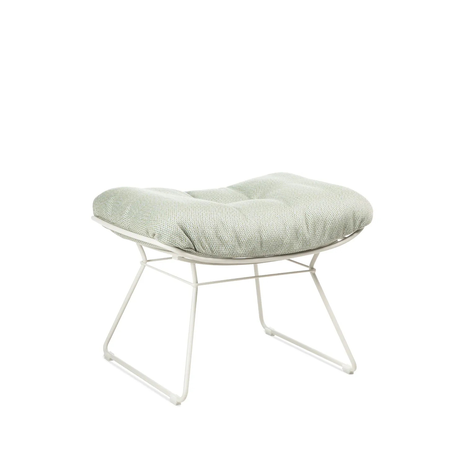 freifrau | leyasol outdoor ottoman | lopi beldi   traffic white frame