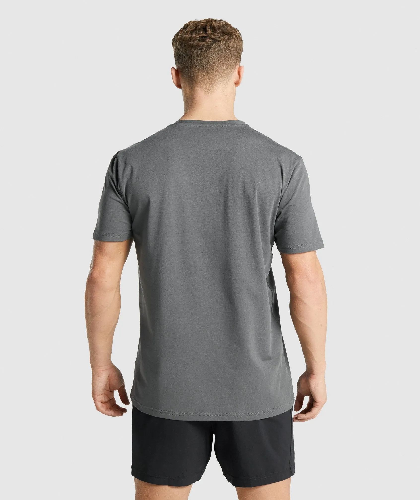 Gymshark Block Infill T-shirt - Charcoal