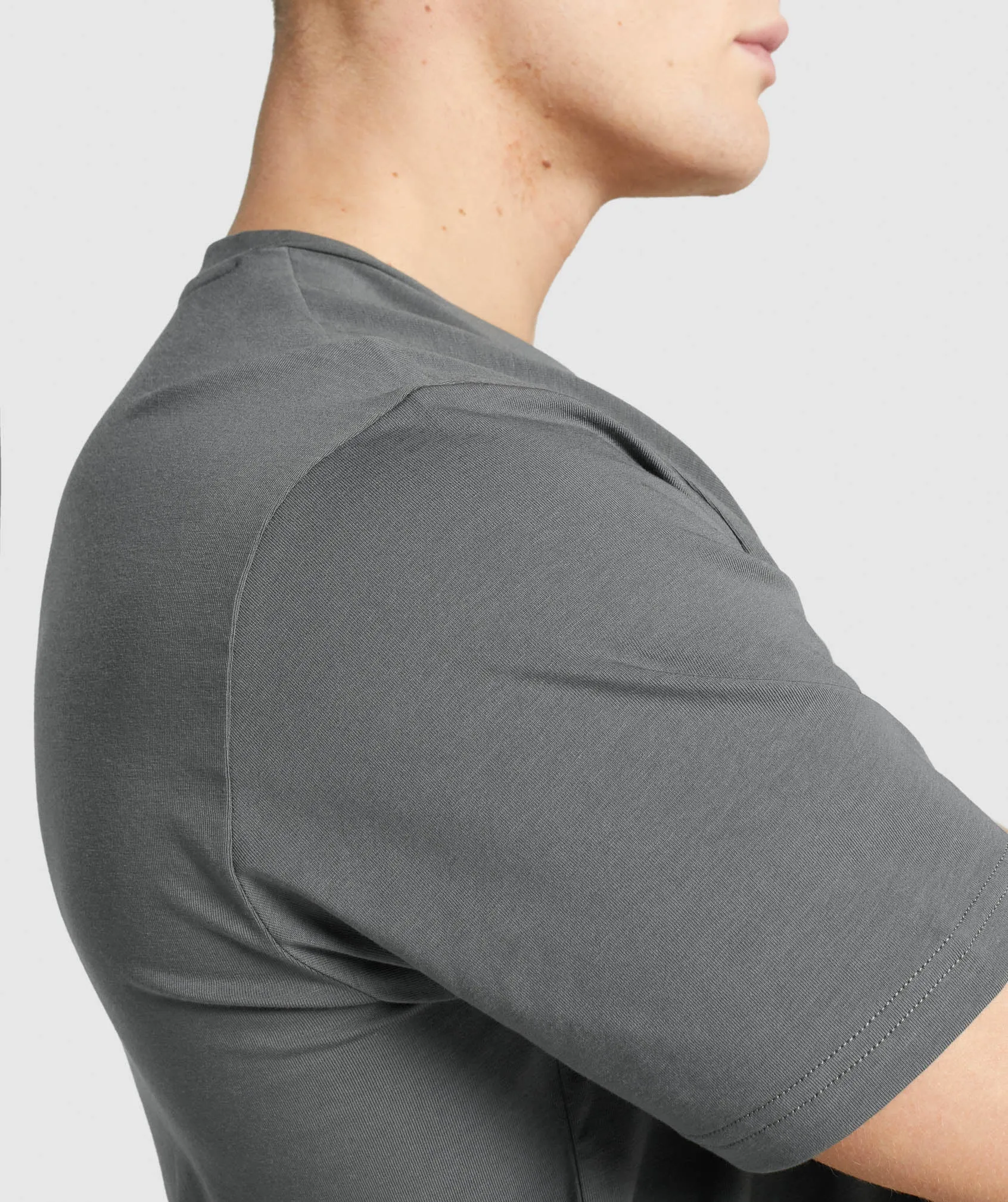 Gymshark Block Infill T-shirt - Charcoal