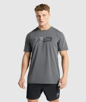 Gymshark Block Infill T-shirt - Charcoal