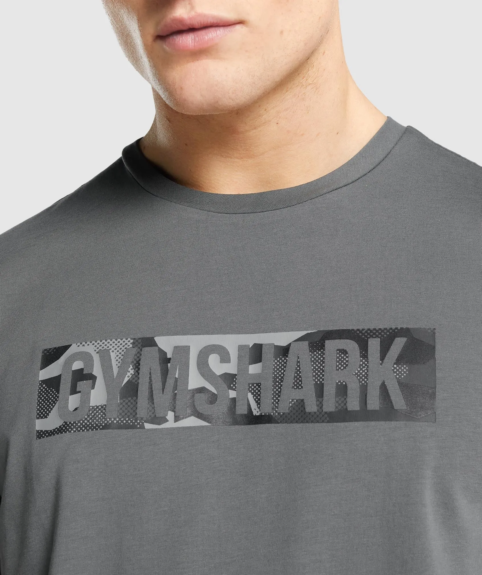 Gymshark Block Infill T-shirt - Charcoal