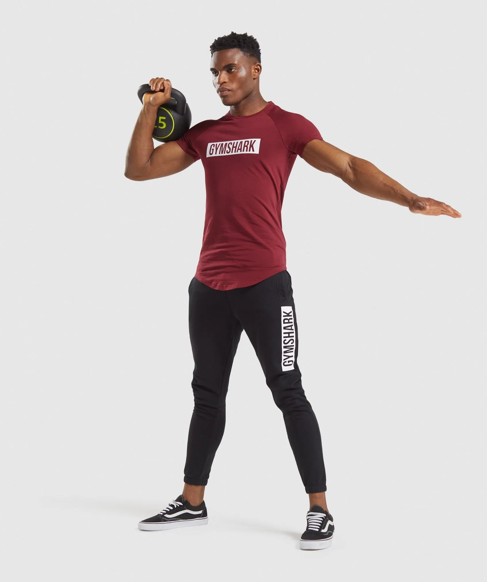 Gymshark Block T-Shirt - Claret