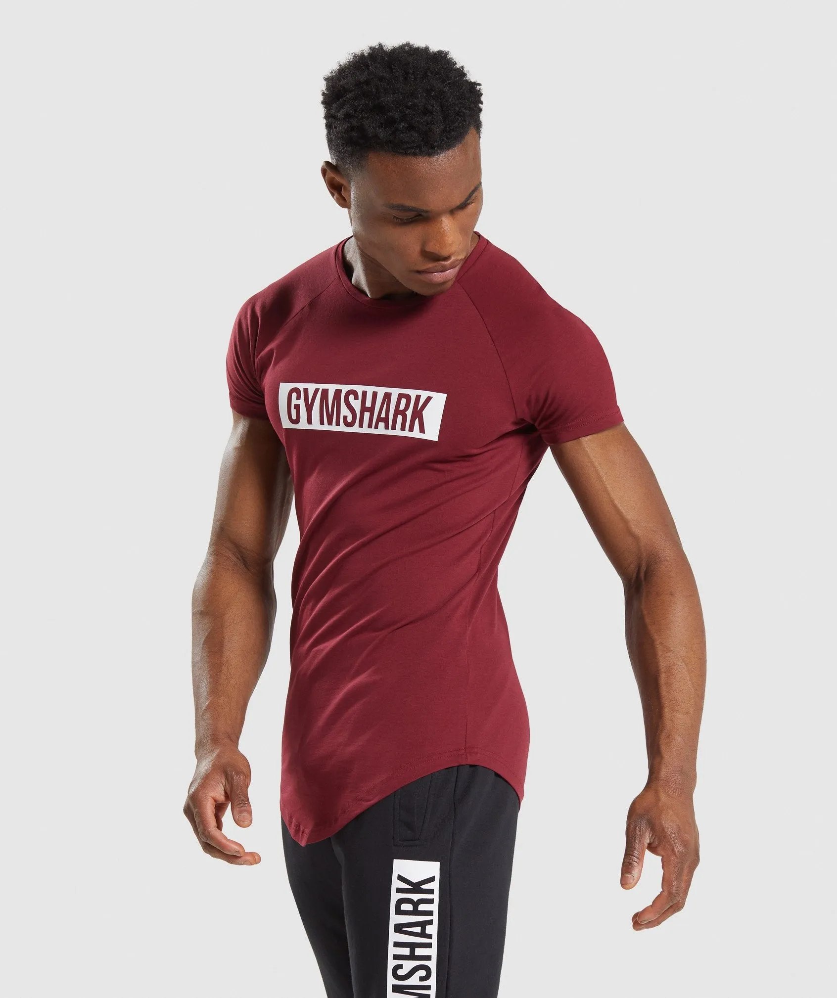 Gymshark Block T-Shirt - Claret