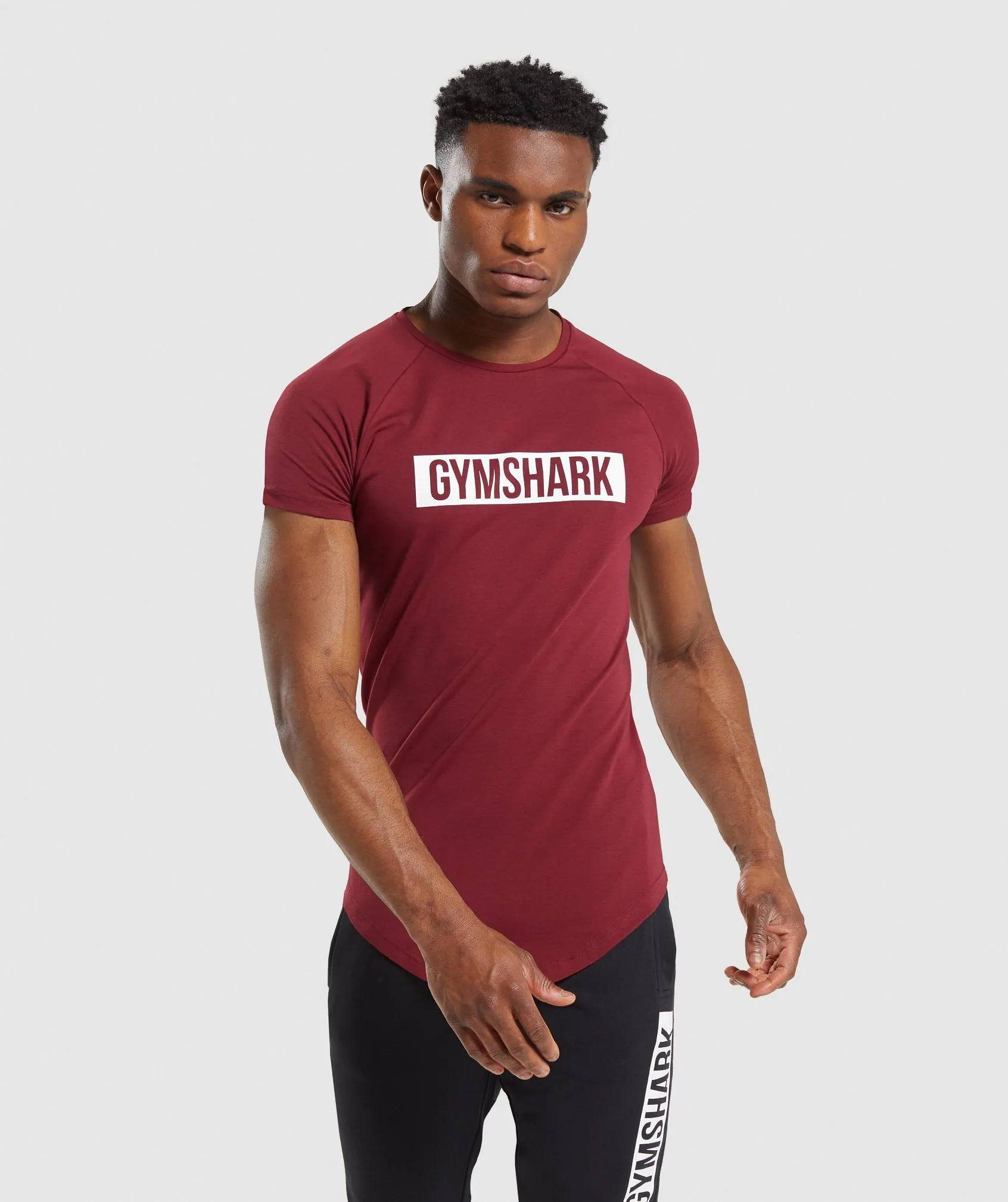 Gymshark Block T-Shirt - Claret