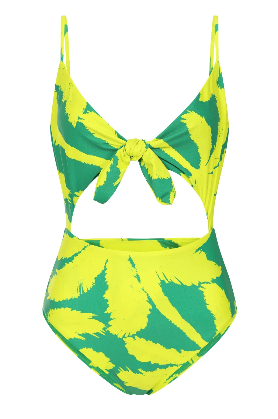 HALO Neptune Swimsuit in Lime Palm