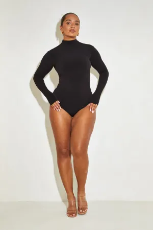 High Neck Long Sleeve 'Helena' Bodysuit with Zip