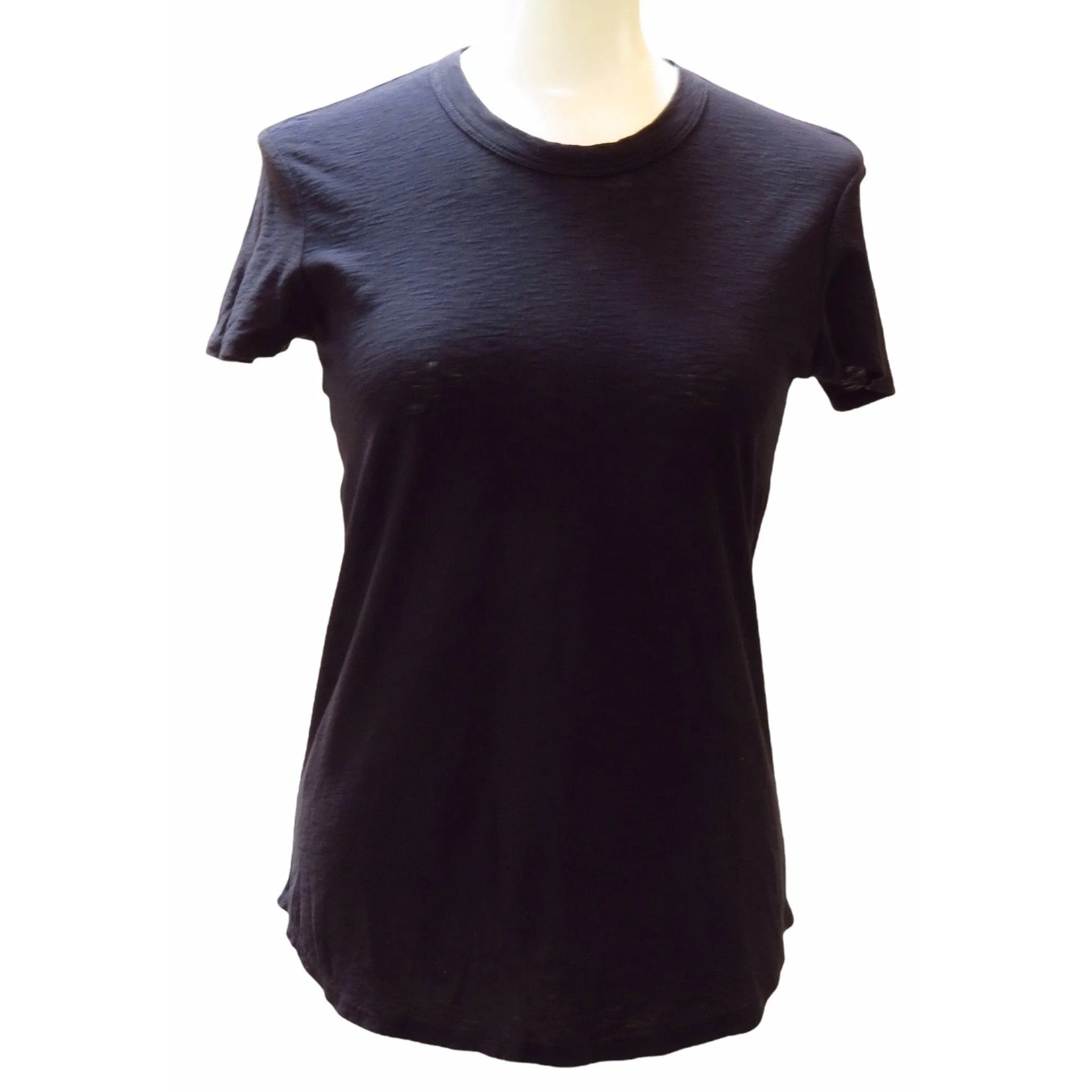 James Perse Sheer Slub Crew Neck Tee