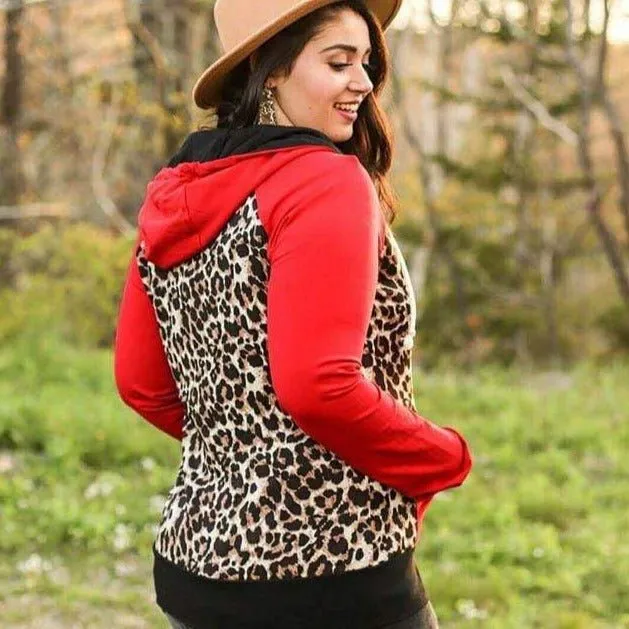 Leopard Love Full Zip hoodie