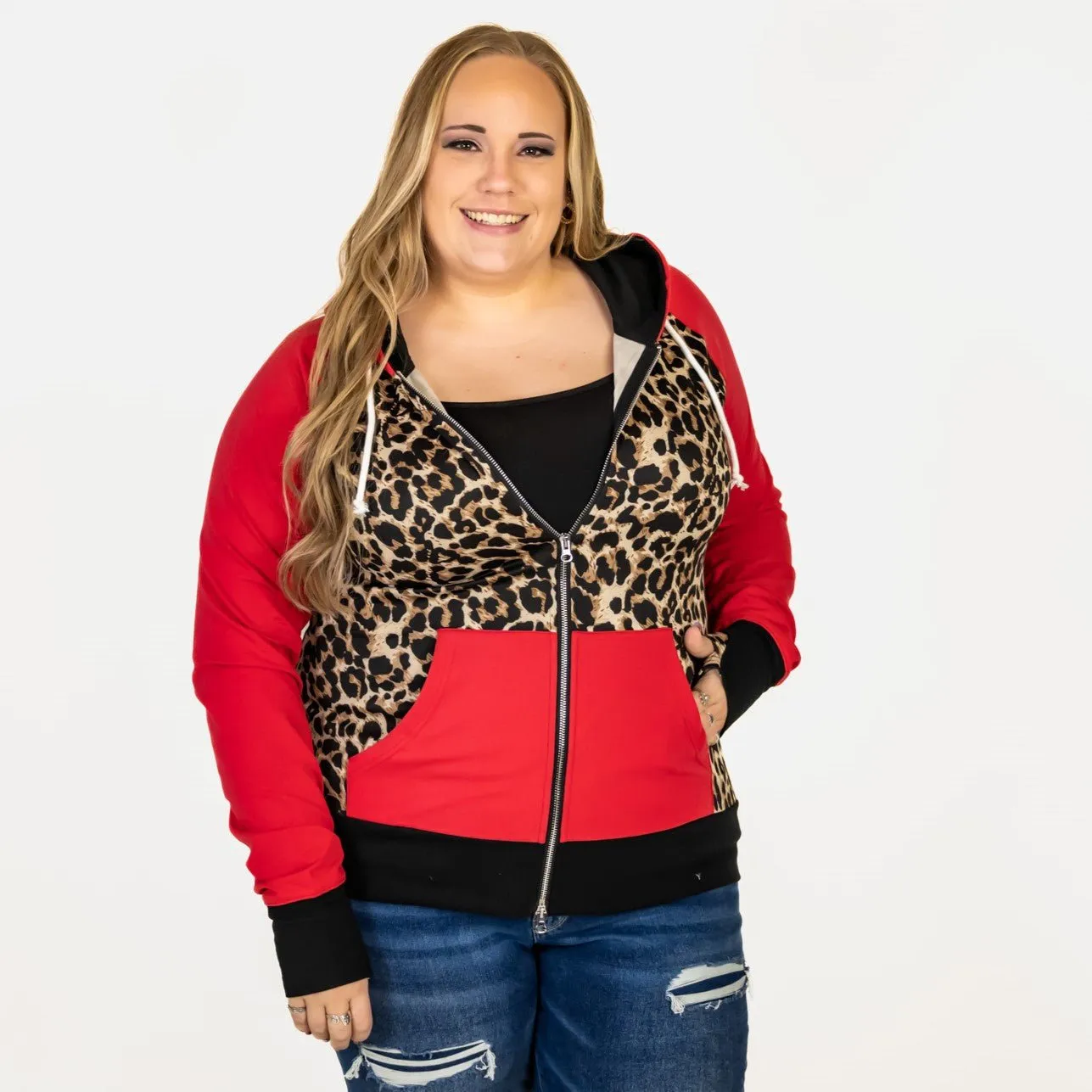 Leopard Love Full Zip hoodie