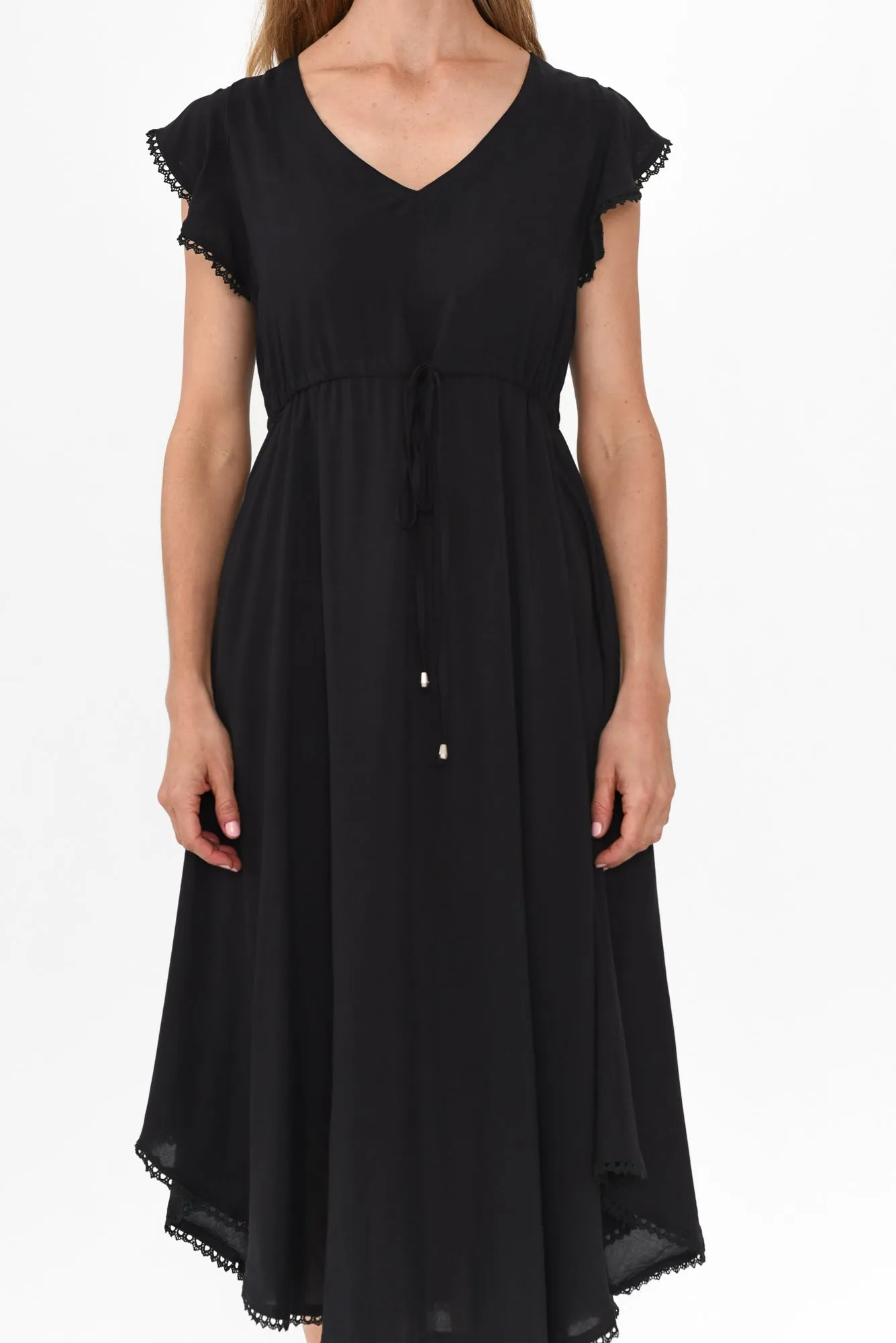 Libby Black Midi Dress