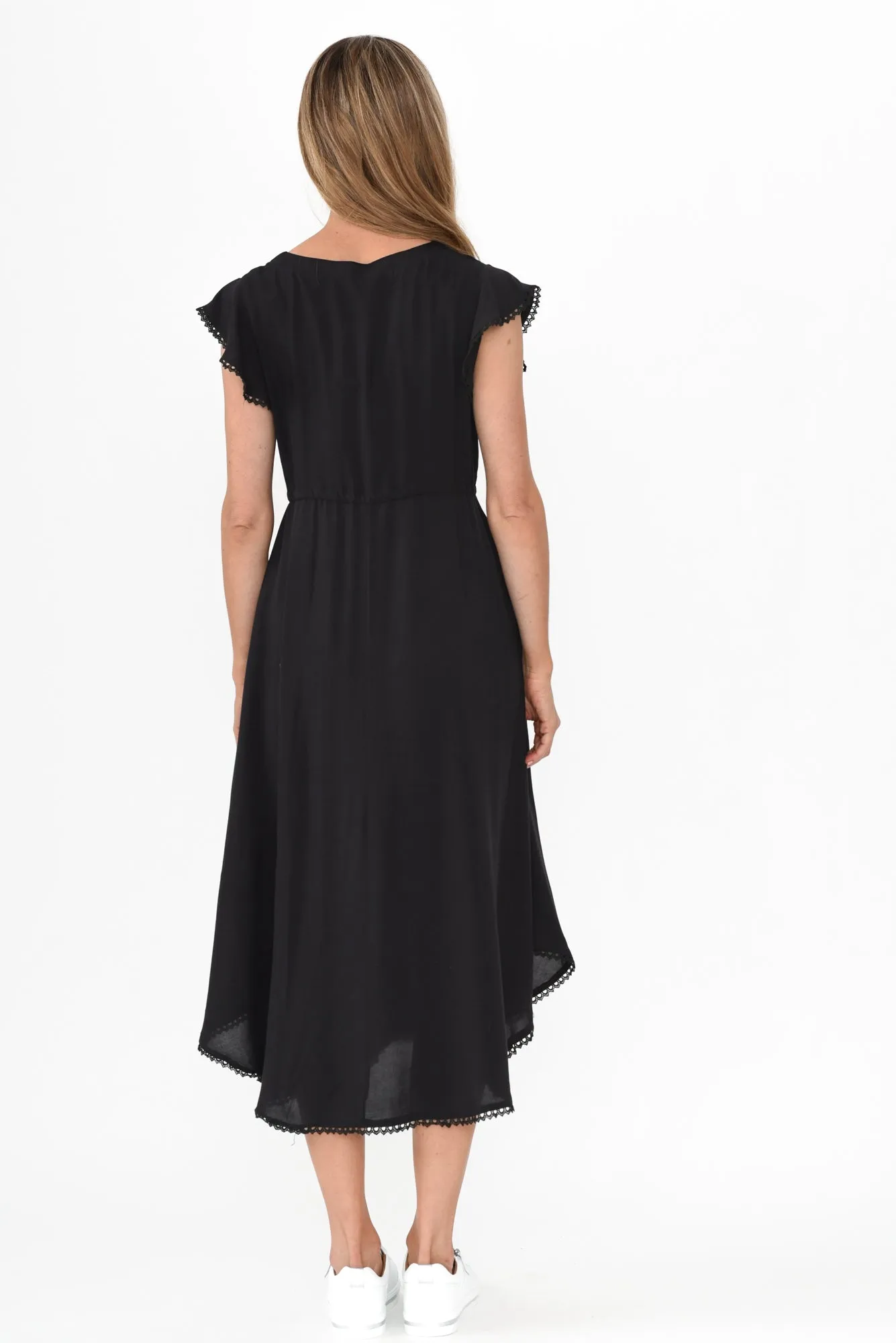 Libby Black Midi Dress